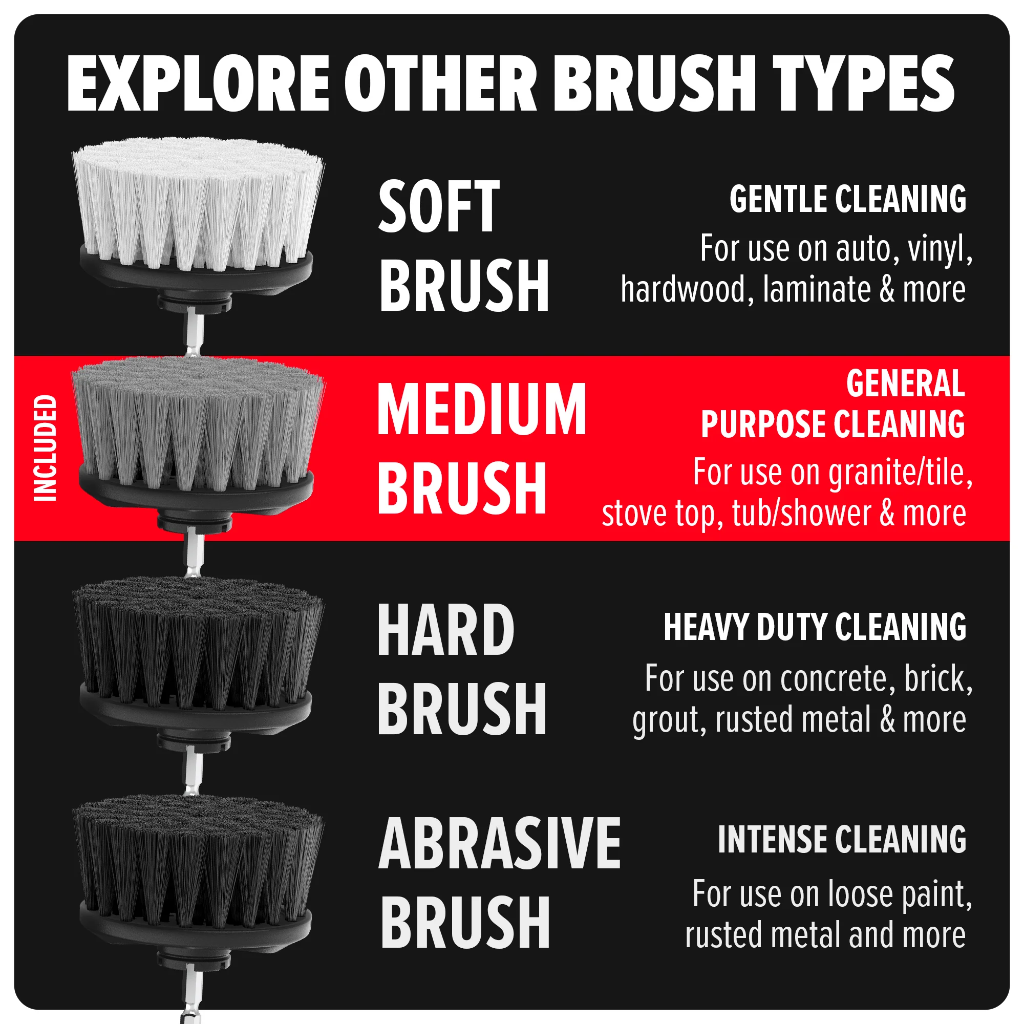 Medium Bristle Brush Set - Image 8